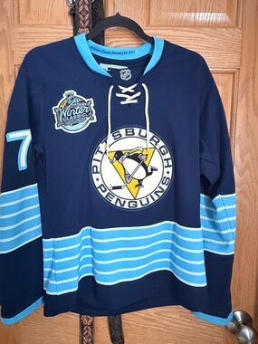 Reebok Navy and Light Blue Women's NHL Jersey